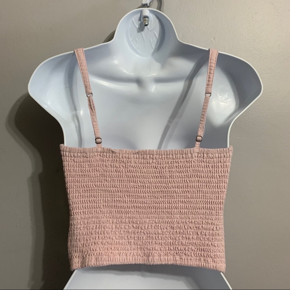 𝅺MEDIUM Abercrombie Pink Crop Tank - Picture 4 of 4